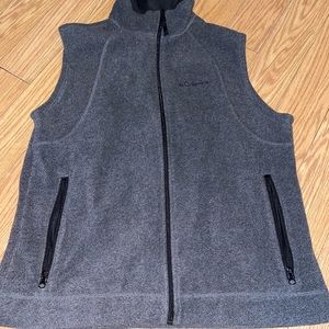 gray columbia vest